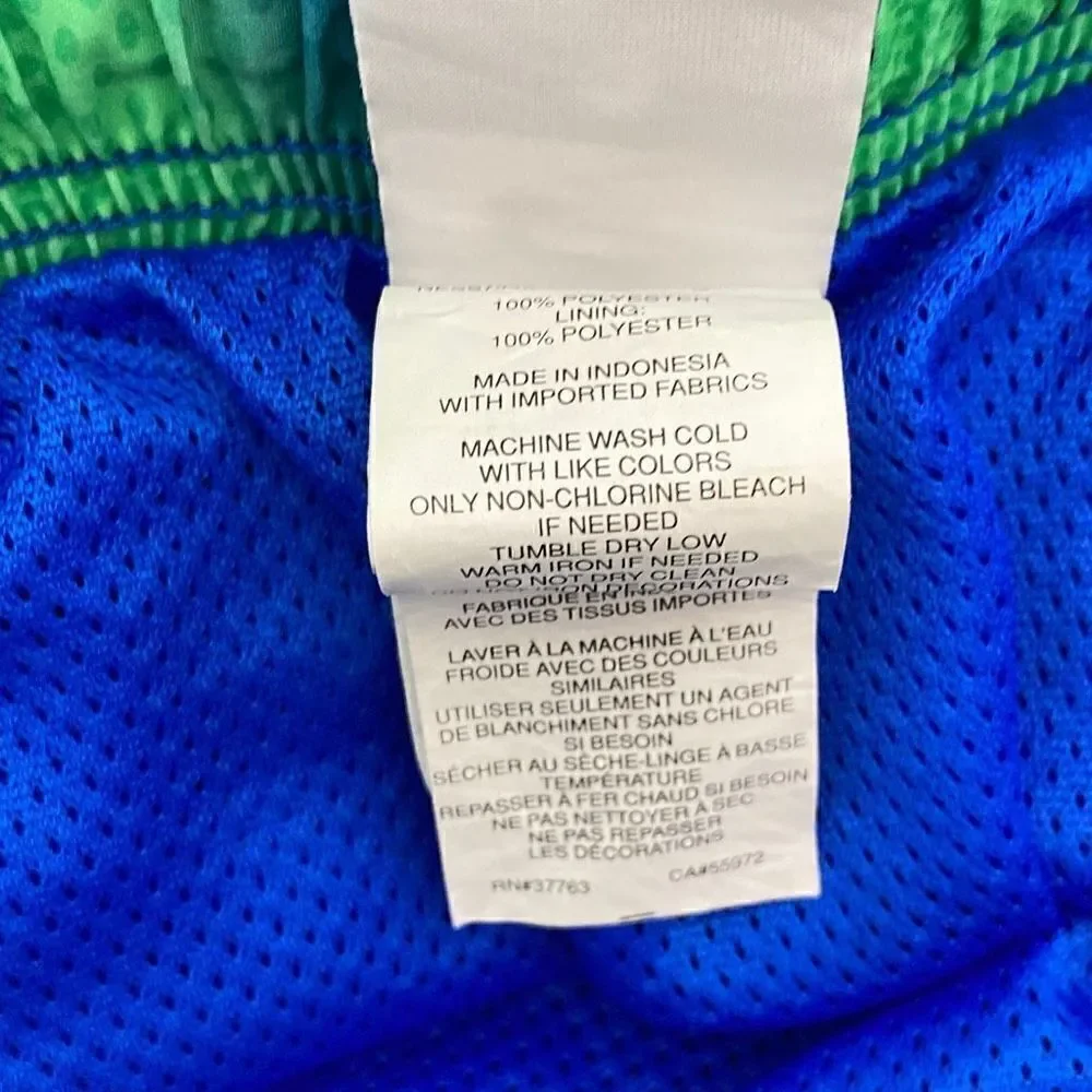 Nike Men's Blue Lined Swim Trunks Size Large‎